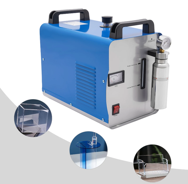 Acrylic Polishing Machine w/Flame Torch Oxygen-Hydrogen Generator Water Welder