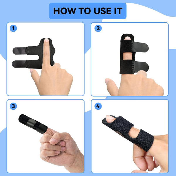 Finger Brace Splint Trigger Finger Sleeves Thumb Support Protector Pain Relief