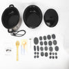 6 Quart Hot Stone Heater Kit Massage Stone Warmer With 27 Basalt Stones For SPA
