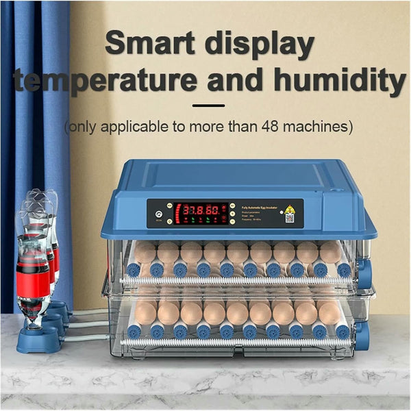 Automatic Egg Incubator Led Digital Fully Eggs Poultry Hatcher Chicken Duck