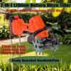 2-in-1 Cordless Cultivator Tiller Rotary Hoe Electric Rototiller with 2 Battery