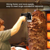 80W Electric Cordless Kebab Meat Slicer Doner Shawarma Gyros Cutting w 2 Battery