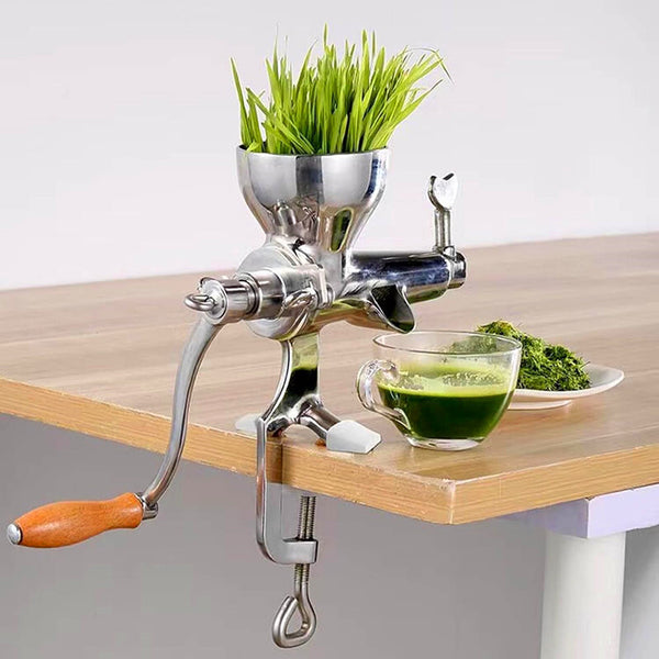 Wheatgrass Juicer Extractor Stainless Steel Manual Wheat Grass Juicing Tool AU