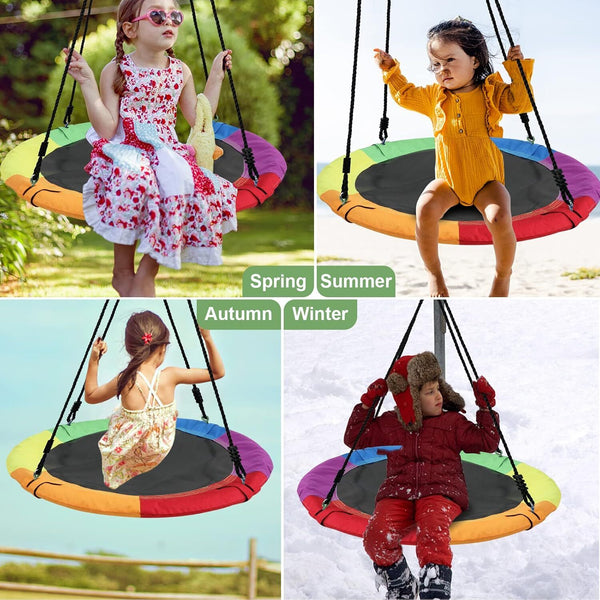 Giant Tree Swing 100cm Outdoor Hammock Chair Kids Children Yard Play Equipment