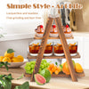 3 Tier Cupcake Stand Wooden Foldable Cake Stand with Removable Trays for Party