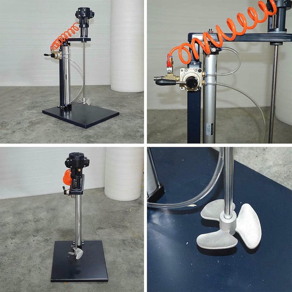 5 Gallon Pneumatic Paint Mixer Air Agitator for Viscous Liquid Ink Dye Chemicals