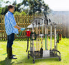 Garden Tool Storage Cart with Wheels Heavy Duty Garage Tool Storage Rack AU