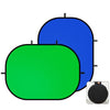 Chromakey Backdrops Double Sided Green Screen & Blue Screen 2 in 1 Collapsible
