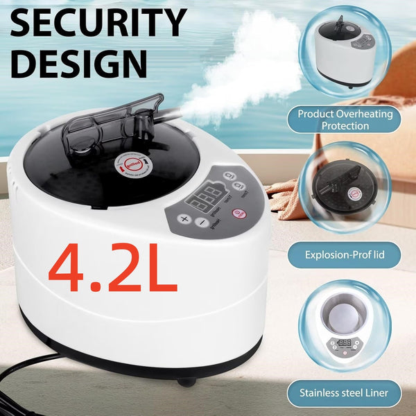 4.2L Sauna Machine Portable Sauna Steamer Pot For Spa Tent Fumigation Machine