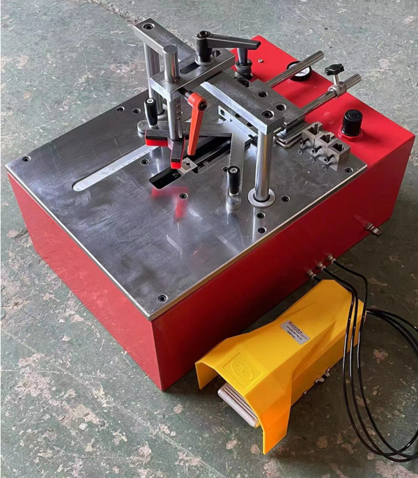 Pneumatic V Nailer Nail Picture Framing Frame Joiner Woodwork Foot Pedal Control