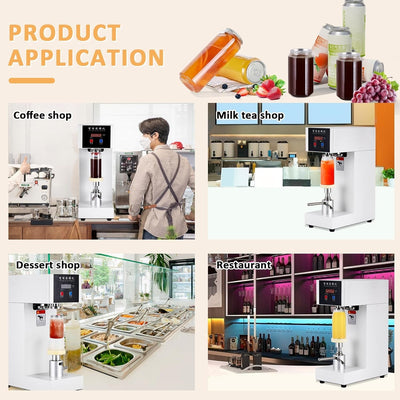 180W Electric Cans Sealer Beverage Seal Machine Milk Tea Drink Bottle Sealer AU