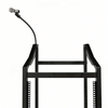 16U Audio Equipment Rack Rolling Network Rack AV Rack Stand with Wheels&Mic rack