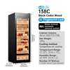 138L Cigar Humidor Cedar Wood 1000 Cigars Temperature Controlled Cigar Cabinet