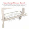 Clear Baby Bassinet Anti-Reflux Hospital Cot Newborn Crib w/ Wheels & Storage
