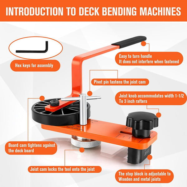 Lever Deck Board Bending Deck Straightening Locking Tool Easier Deck Install AU