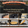 Commercial Electric Bubble Egg Cake Maker Oven Waffle Pan Kitchen Baker Machine