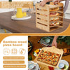 13" Pizza Rack Wooden Pizza Peel Rack  4 Tier Non-Stick Pizza Paddle Pizza Board