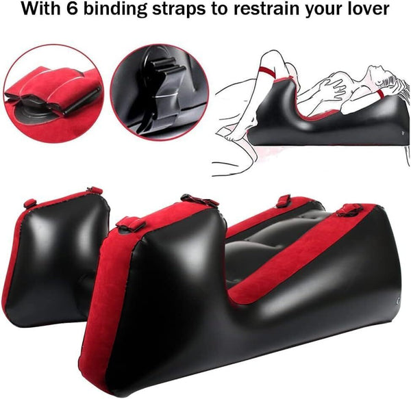 Multifunction Inflatable Sex Sofa Legs Open Restraints Chair Couples Adult Games