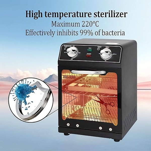 8L Hot Towel Sterilizer Warmer Cabinet Heat Disinfection Beauty Spa Salon Black