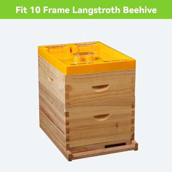 Bee Feeder Top Feeder for 10 Frame Hive Beekeeping Feeder for Commercial Hives