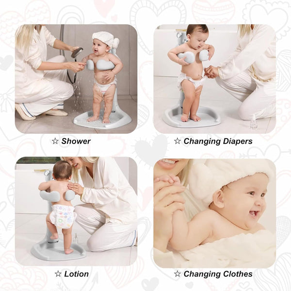 Baby Shower Stand Huggable Baby Bath 8-36 Months Toddler Shower Standing Support