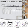 4PCS Wine Glass Racks Metal Wine Glass Holder for Kitchen Bar Decor Wall Mounted