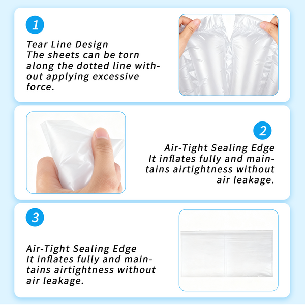 300M Inflatable Air Pillows Bags Packaging Void Fill Packing Protection Film Bag