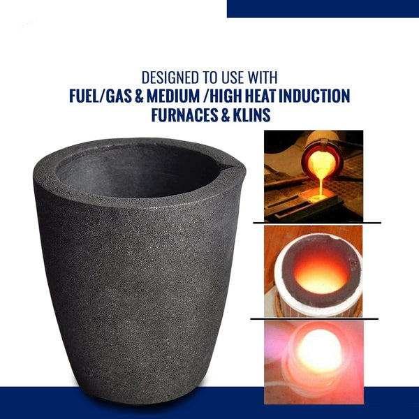 10/16KG High-Purity Graphite Melting Crucible Smelting Tool for Gold Silver AU