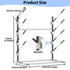 4-Boards Surfboard Storage Rack Surfboard Metal Rack for Kayak SUP Wakeboard