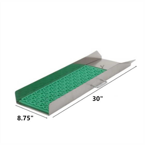 Outdoor Portable Gold Sluice Box Unpowered Gold Washing Chute with Rubber Mats