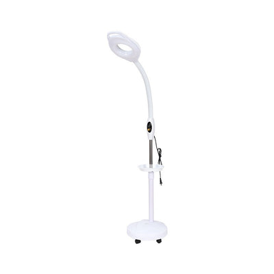 16x Gooseneck Magnifying Floor Lamp Glass Led Adjustable Floor Lamp Rolling Base