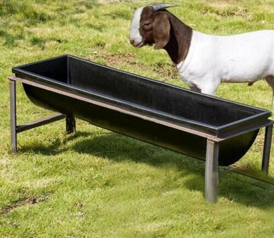1m Sheep Goat Cattle Water Feed Trough Livestock Farm Feeder Tray with Bracket