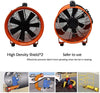 12'' Pipe Axial Fan Portable w/ 5m Hose&Handle Exhaust Fan for Spray Booth Paint