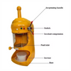 Electric Snow Cone Machine Commercial Block Ice Shaver Adjustable Blades 90kg/h