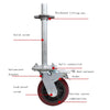 4 Pack Heavy Duty 6" Scaffolding Caster Wheels with Double Brakes 360° rotation