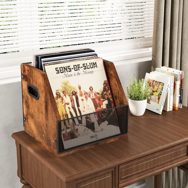 Record Storage Crate Vinyl Storage Record Holder Holders For 60+ Vinyl Records