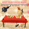 LARGE 66W Chick Brooder Heating Plate Adjust Poultry Warmer Chicken Coop Brooder