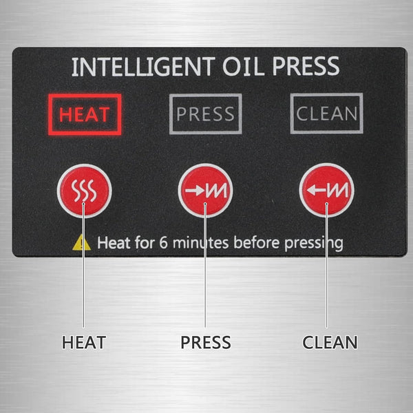 Electric Oil Press Machine 1500W Double Outlets Stainless Steel Oil Expeller AU