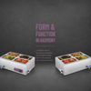 Commercial Food Warmer Bain Marie Electric 4 Buffet Pans 304 Stainless Steel