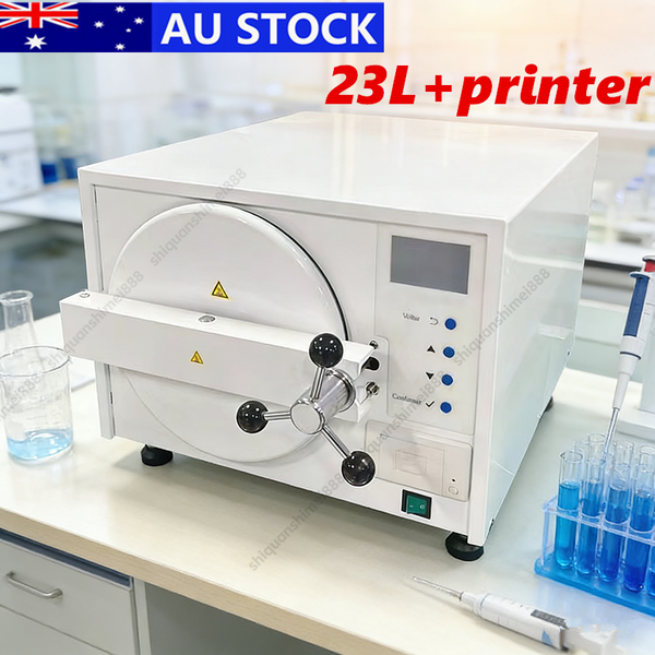 23L Steam Autoclave Sterilizer Medical Lab Steam Drying Sterilizer w/ Printer