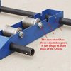 Adjustable Cable Roller Stand 1m*90cm Steel Base W/ 1000KG Heavy-Duty Capacity