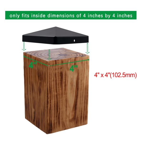 12Pcs Fence Post Cap Deck Post Cover Waterproof Heat Resistanc Deck Post Caps