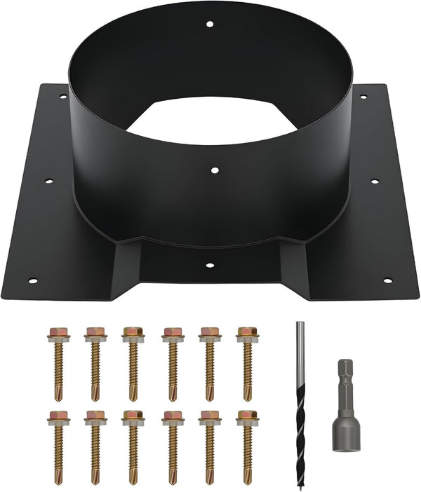 8Inch Roof Vent Adapter Shipping Container Corrugated for 3.5-Inch Rib Container