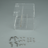 Acrylic Parrot Feeder Parrots Perch Stand Cage Automatic Bird Feeder Transparent