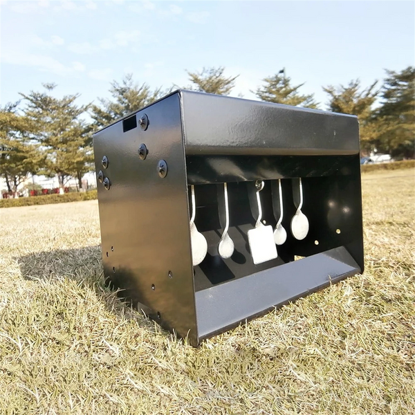 Target Box Pellet Gun Target Trap Resets with Center Shot for Outdoor & Indoor