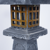 Decor Pagoda Lantern Outdoor Statue Handcast Polyresin Garden Statue