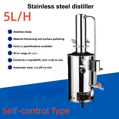 5L/h Water Distiller Purifier Machine Laboratory Auto Control Stainless Steel AU