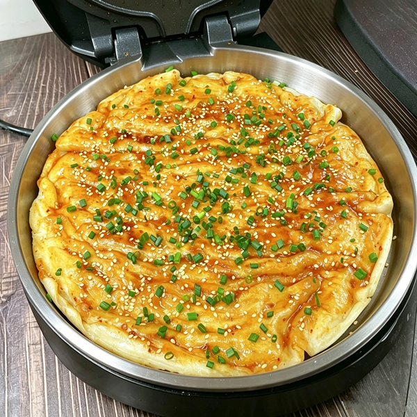 2700W Commercial Griddle 40cm Pizza Maker Pan Saucy Pancake Baker Pan AU PLUG