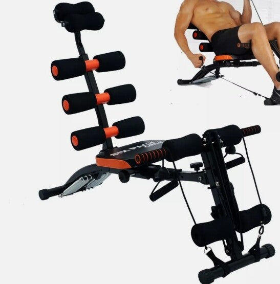 23 in 1 Home Gym Abdominal Machine Core Workout Equipment Foldable & Adjustable