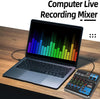 5 Channel Mini Bluetooth Audio Mixer USB DJ Live Console Sound Card Studio Mixer